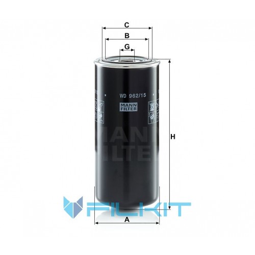 Hydraulic filter WD 962/15 [MANN]