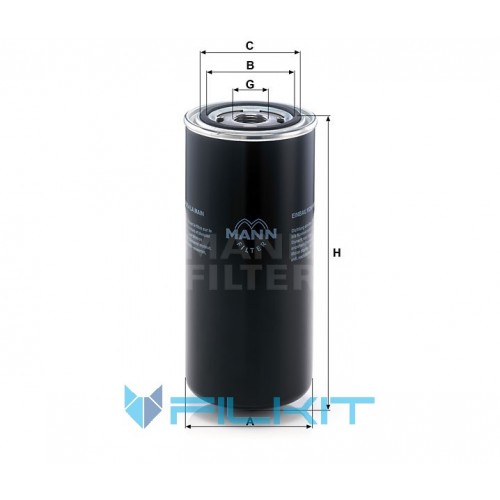 Hydraulic filter WD 962/8 [MANN]