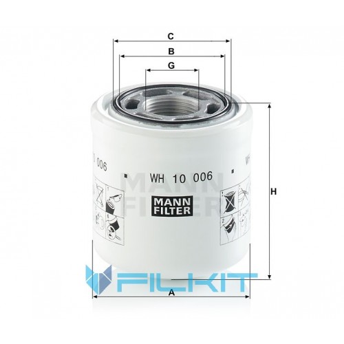Hydraulic filter WH 10 006 [MANN]