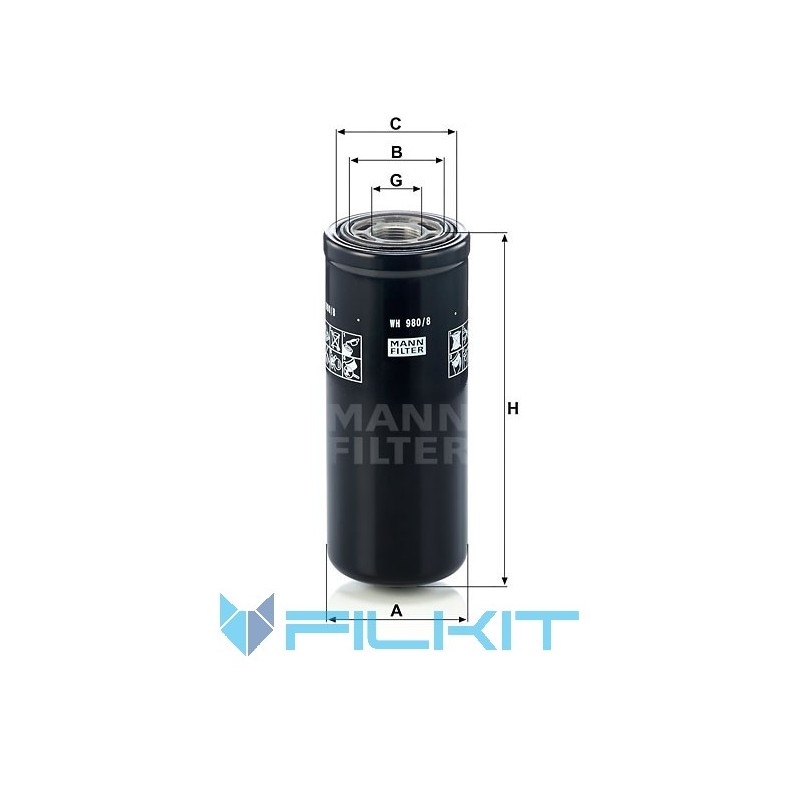 Hydraulic filter WH 980/8 [MANN]