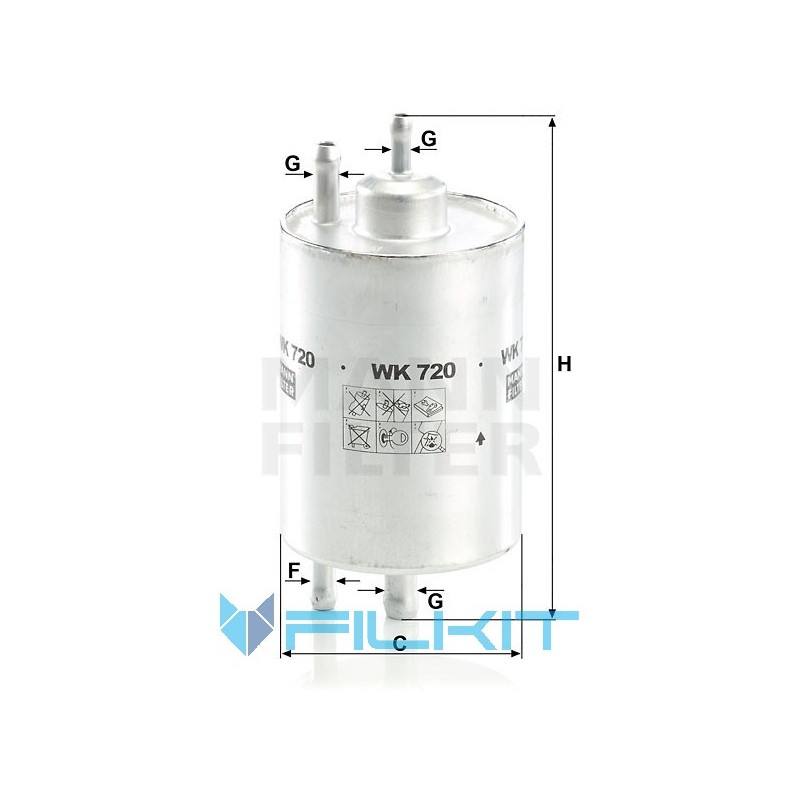 Fuel filter WK 720 [MANN]
