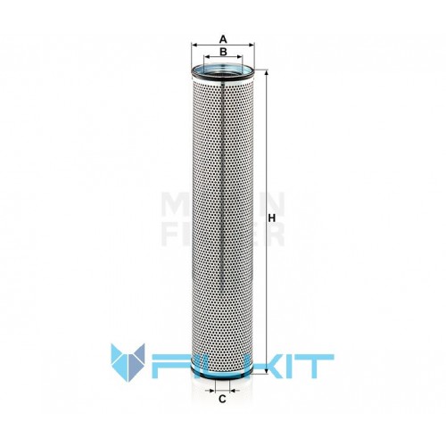 Hydraulic filter (insert) HD 10 001 [MANN]