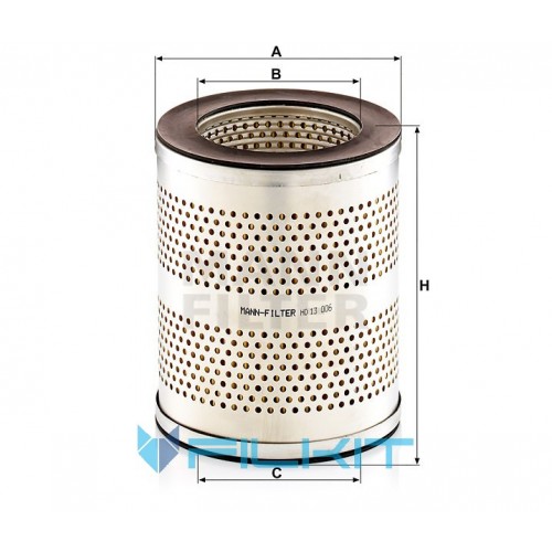 Hydraulic filter (insert) HD 13 006 [MANN]