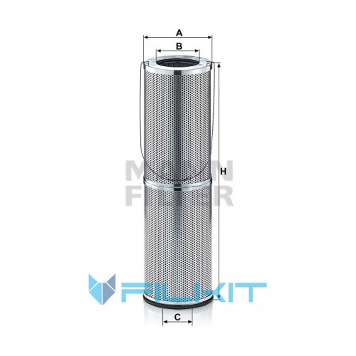 Hydraulic filter (insert) HD 15 002 [MANN]