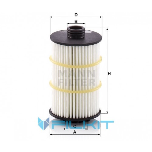 Oil filter (insert) HU 7024 z [MANN]