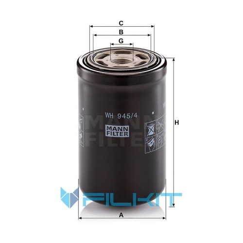 Hydraulic filter WH 945/4 [MANN]