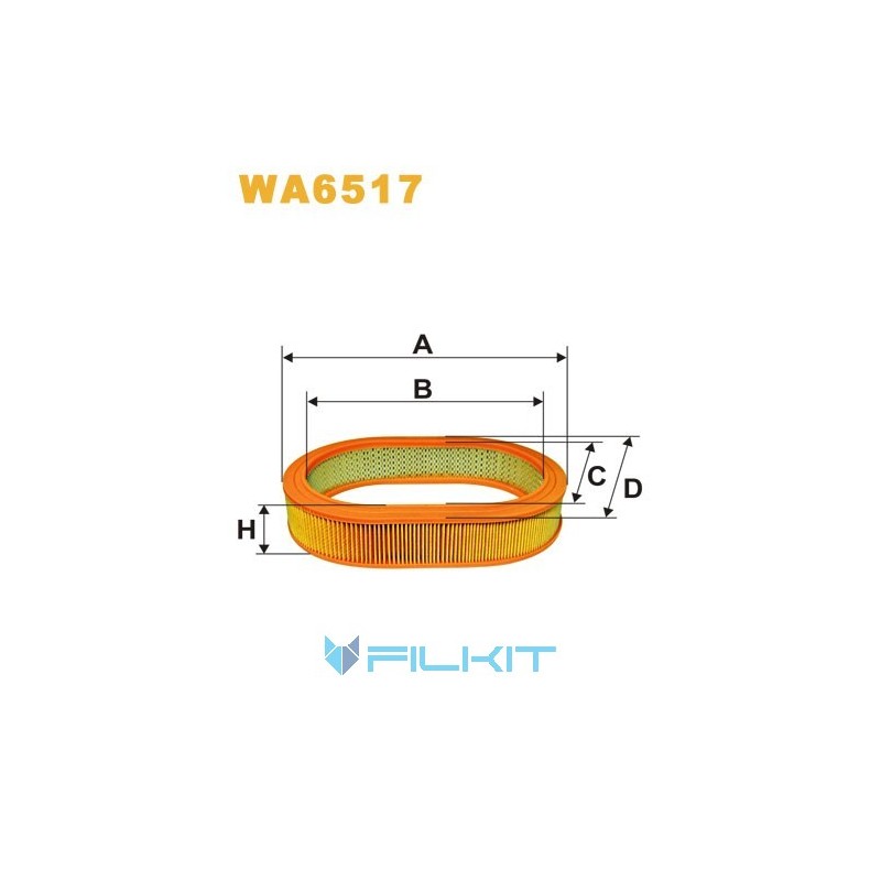 Фільтр повітряний WA6517 [WIX]