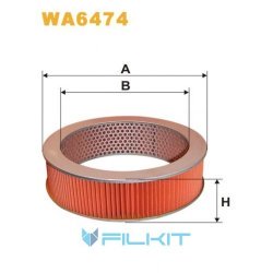 Фільтр повітряний WA6474 [WIX]