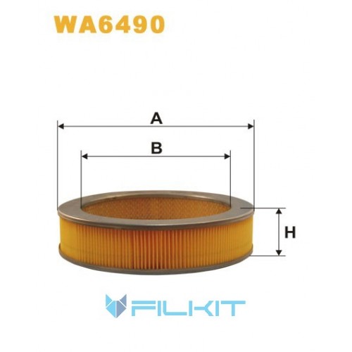 Фільтр повітряний WA6490 [WIX]