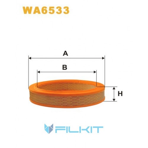 Фільтр повітряний WA6533 [WIX]