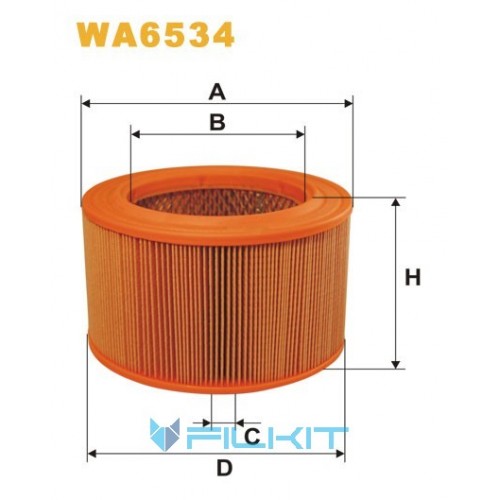 Фільтр повітряний WA6534 [WIX]