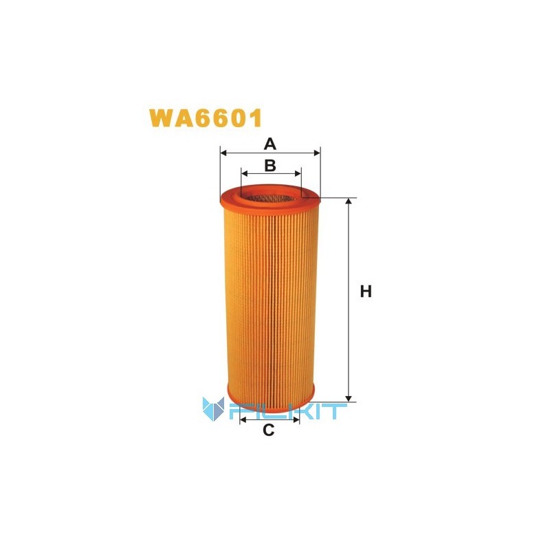 Фільтр повітряний WA6601 [WIX]