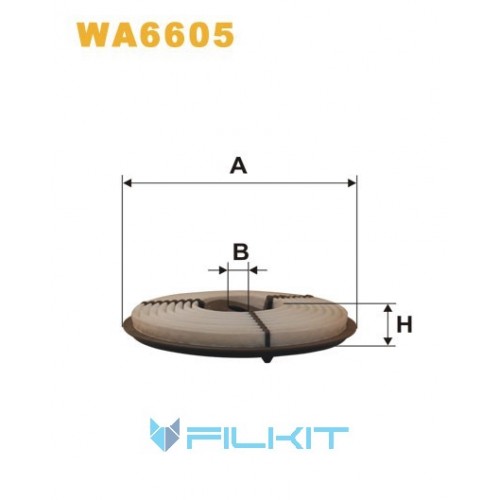 Фільтр повітряний WA6605 [WIX]