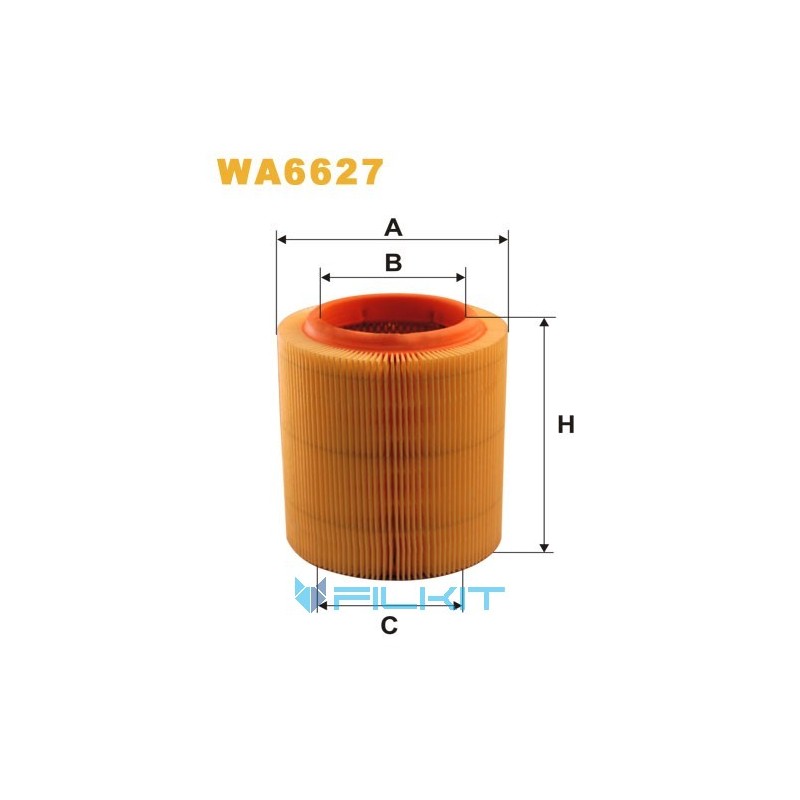 Фільтр повітряний WA6627 [WIX]