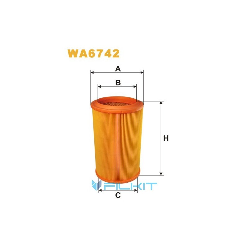 Фільтр повітряний WA6742 [WIX]