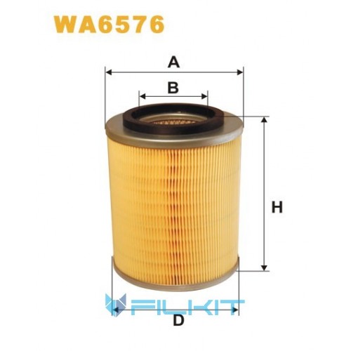 Фільтр повітряний WA6576 [WIX]