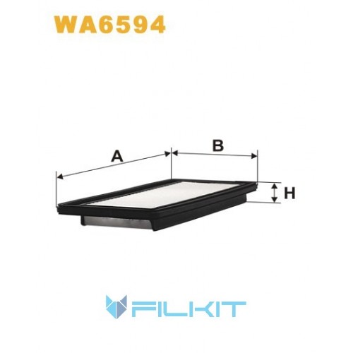 Фільтр повітряний WA6594 [WIX]