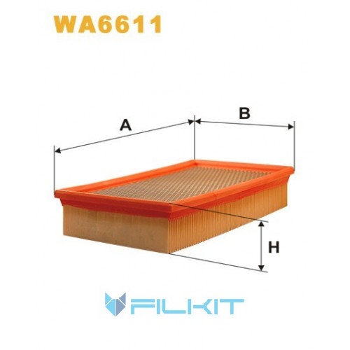 Фільтр повітряний WA6611 [WIX]