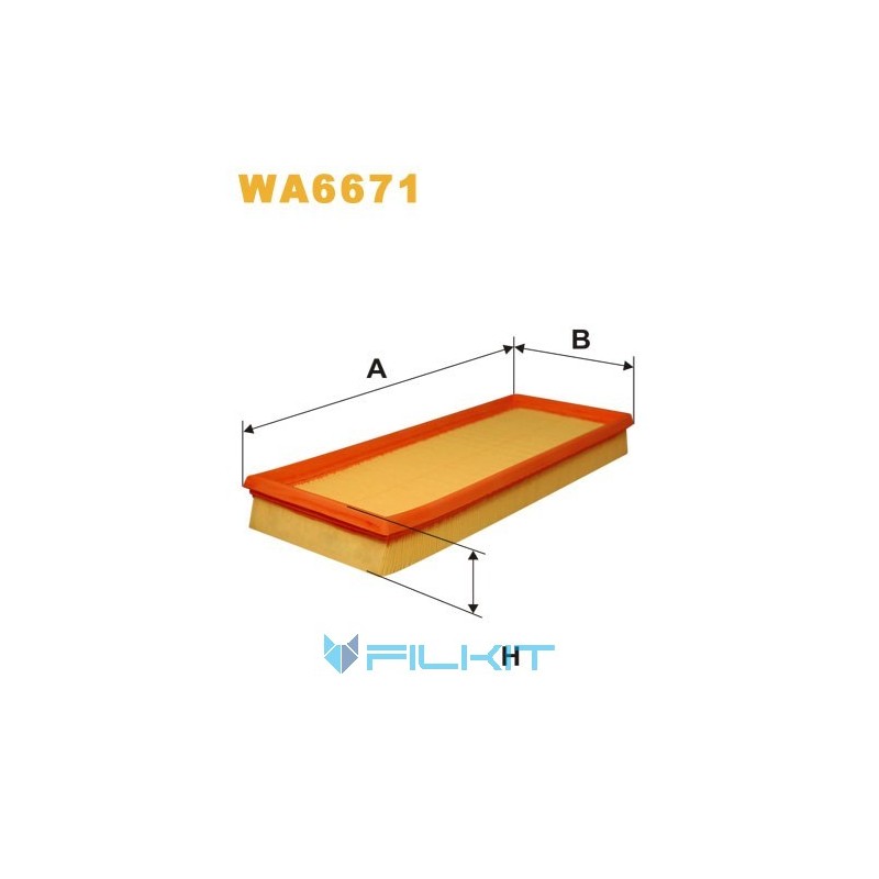 Фільтр повітряний WA6671 [WIX]