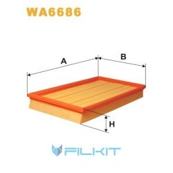 Фільтр повітряний WA6686 [WIX]