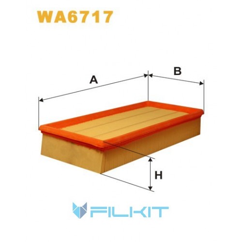 Фільтр повітряний WA6717 [WIX]