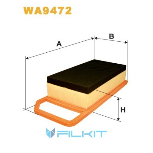 Фільтр повітряний WA9472 [WIX]