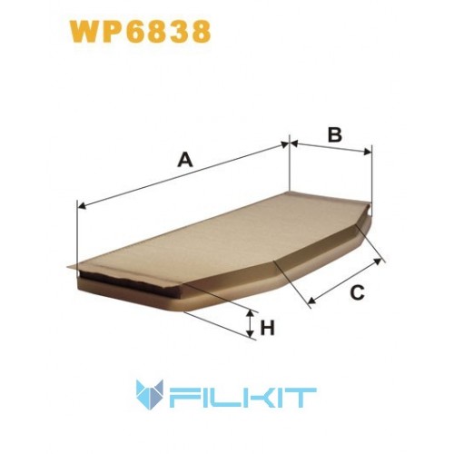 Cabin air filter WP6838 [WIX]