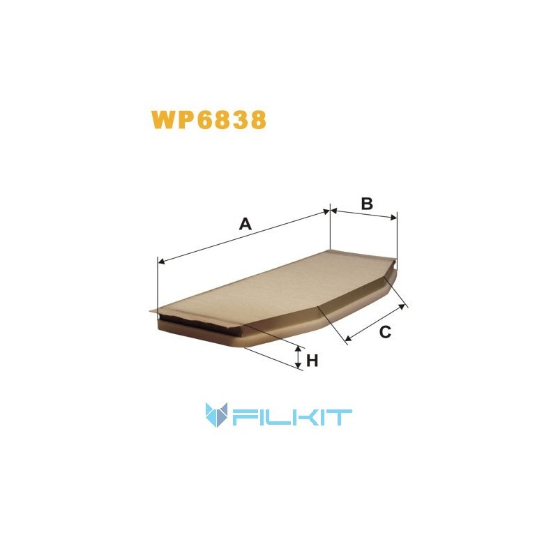 Cabin air filter WP6838 [WIX]