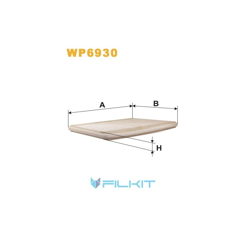 Cabin air filter WP6930 [WIX]