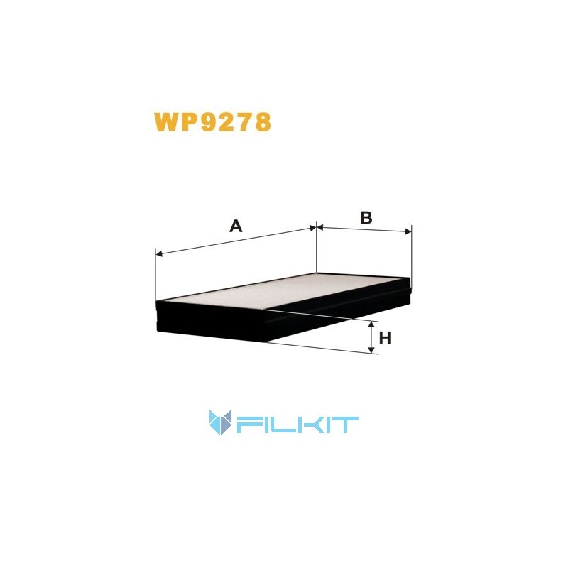 Cabin air filter WP9278 [WIX]