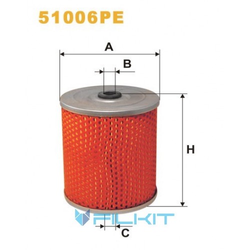 Oil filter (insert) 51006PE [WIX]