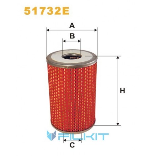 Oil filter (insert) 51732E [WIX]