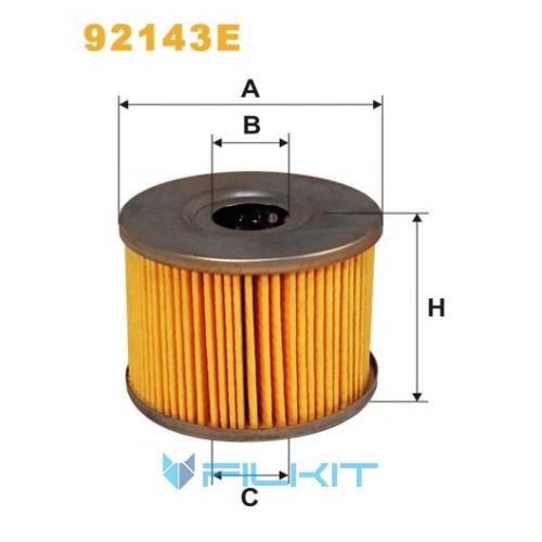 Oil filter (insert) 92143E [WIX]