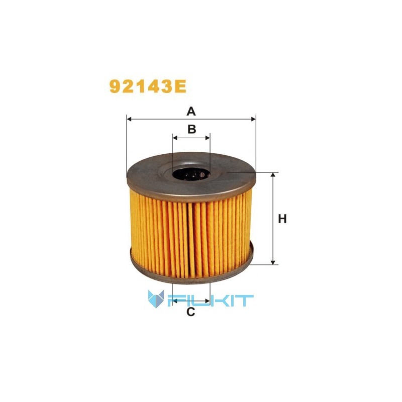 Oil filter (insert) 92143E [WIX]