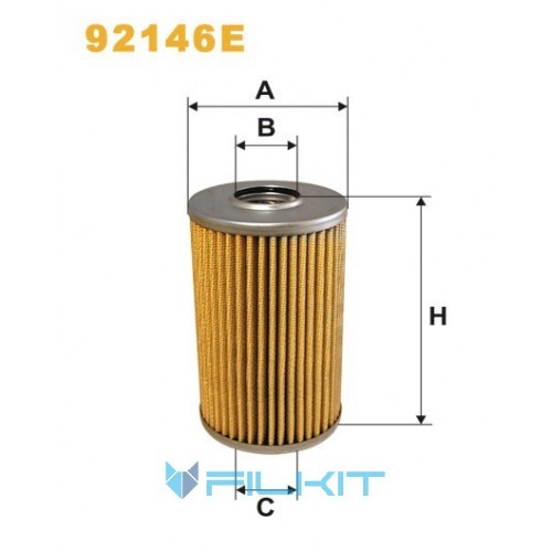 Oil filter (insert) 92146E [WIX]