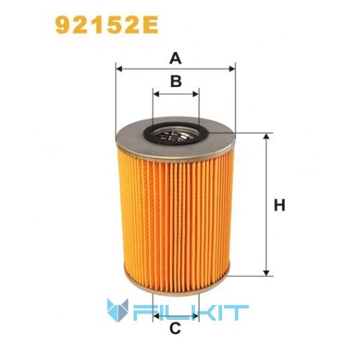 Oil filter (insert) 92152E [WIX]