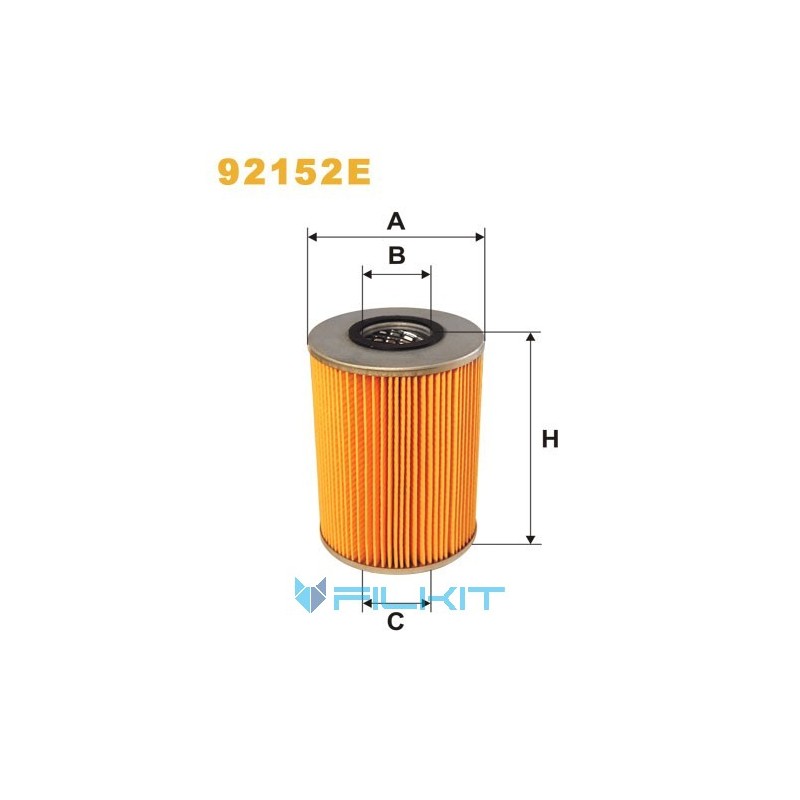 Oil filter (insert) 92152E [WIX]