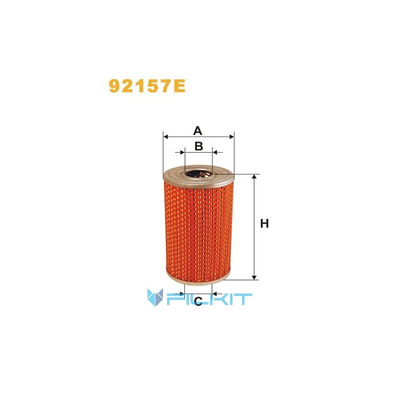 Oil filter (insert) 92157E [WIX]