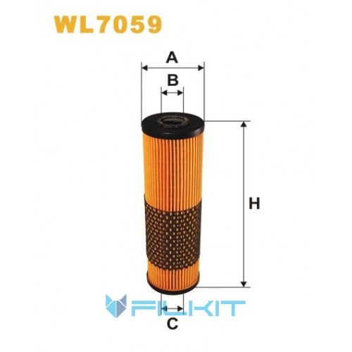 Фільтр масляний (вставка) WL7059 [WIX]