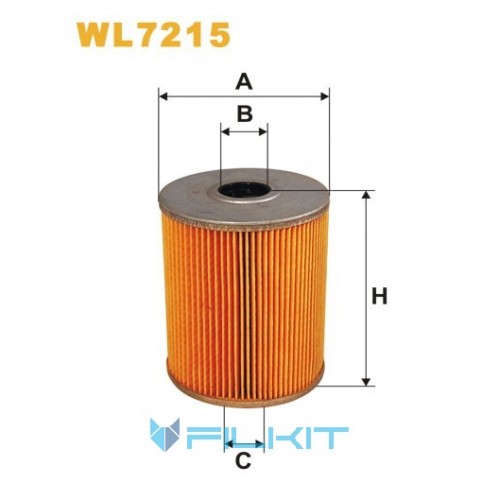 Фільтр масляний (вставка) WL7215 [WIX]