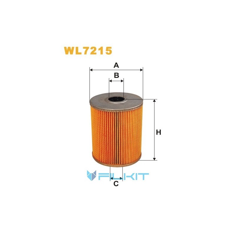 Oil filter (insert) WL7215 [WIX]