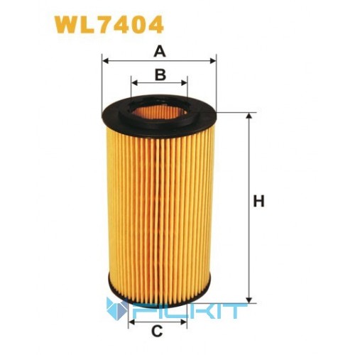 Oil filter (insert) WL7404 [WIX]