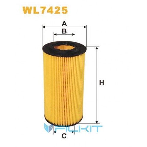 Oil filter (insert) WL7425 [WIX]