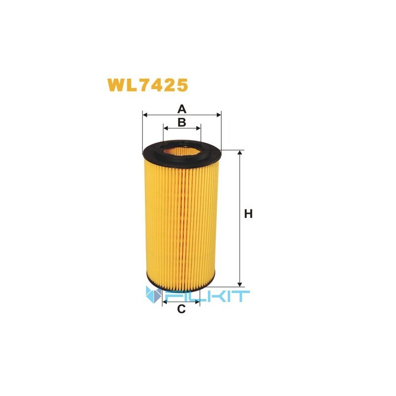 Oil filter (insert) WL7425 [WIX]