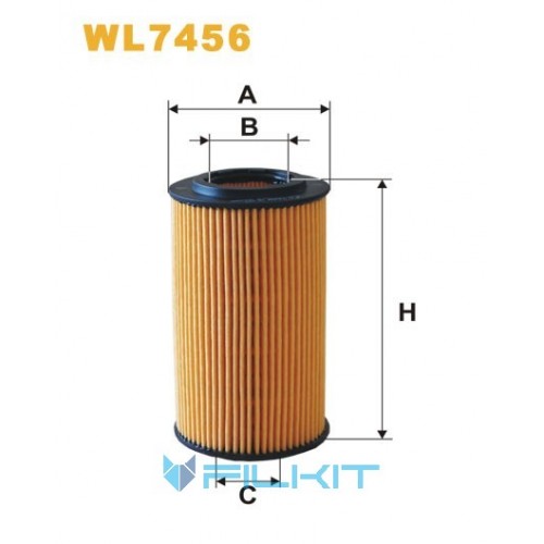 Oil filter (insert) WL7456 [WIX]