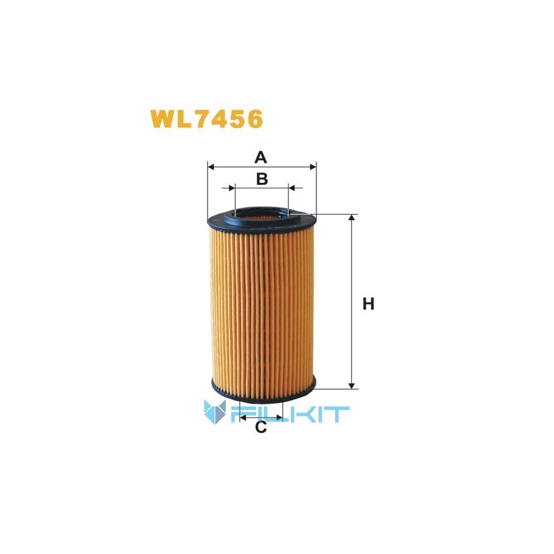 Фільтр масляний (вставка) WL7456 [WIX]