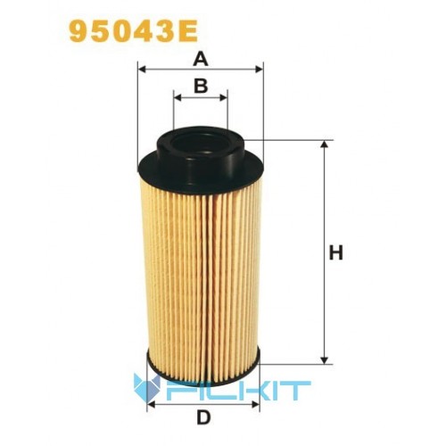 Fuel filter (insert) 95043E [WIX]