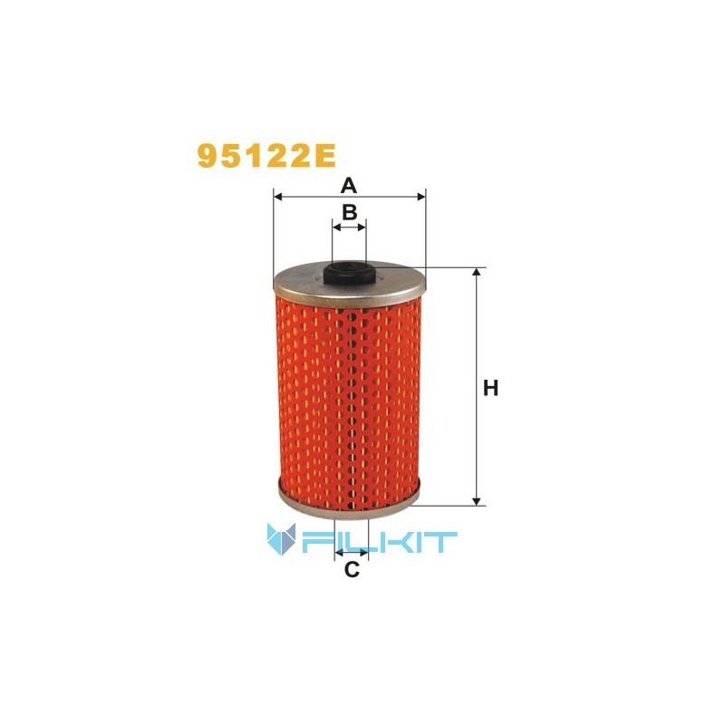 Fuel filter (insert) 95122E [WIX]