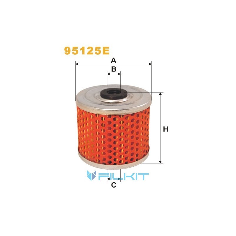 Fuel filter (insert) 95125E [WIX]