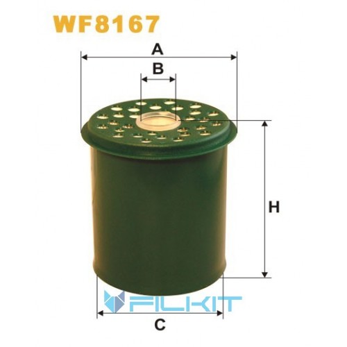 Fuel filter (insert) WF8167 [WIX]